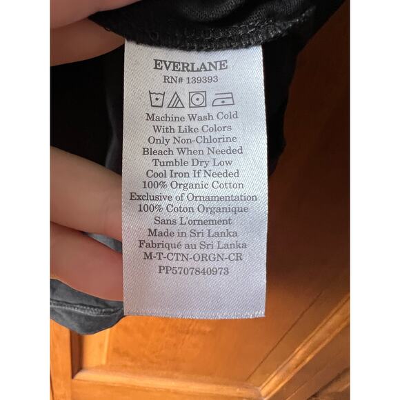 NWT Everlane Men's The Organic Cotton Crew Neck Slim Fit T-Shirt Black Size M - Picture 9 of 11